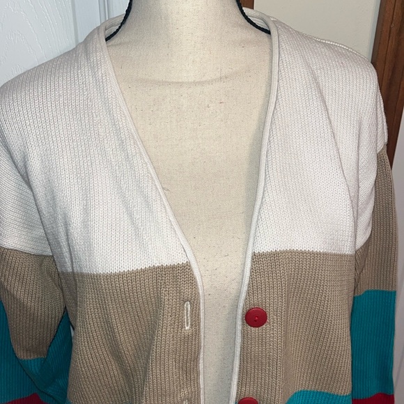 Dockers Striped Button Up Cardigan - Picture 2 of 10